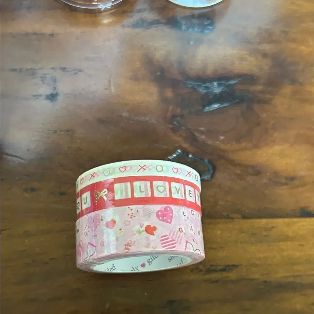 Simply Gilded 10 Washi tapes NEW pink and Red brown colors bundle